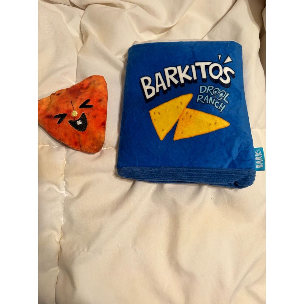 BARK “Barkitos Drool Ranch” Dog Toy Set – Chip Bag + Squeaky Chip Plush - Picture 3 of 3